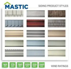 Mastic Siding Styles